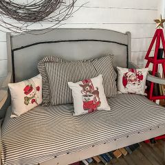 Vintage Inspired Mini Holiday Accent Pillows Set of 3