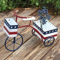 Vintage Inspired Patriotic Trike Planter