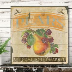 Vintage Inspired Pear Wall Decor