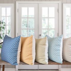 Vintage Inspired Petite Block Print Pillow Cover