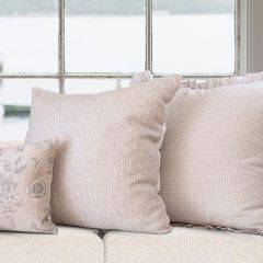 Vintage Inspired Petite Block Print Pillow Cover Neutral