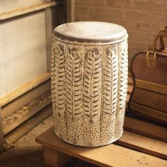 Vintage Inspired Pressed Tin Stool