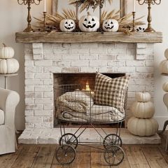 Vintage Inspired Rolling Laundry Basket