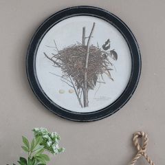 Vintage Inspired Round Nest Print Set of 4