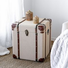 Vintage Inspired Trunk Storage Box Set of 2