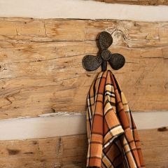 Vintage Inspired Wrought Iron Propeller Hook Set of 2