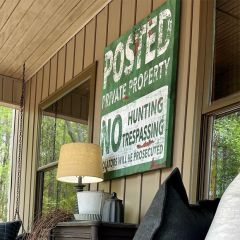 Vintage Posted Sign Canvas Wall Art