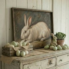 Vintage Rabbit Framed Wall Art