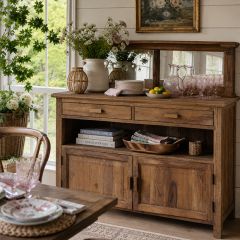 Vintage Reproduction Mirror Back Sideboard