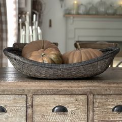 Vintage Reproduction Woven Wicker Basket