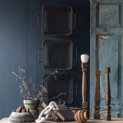 Vintage Rustic Metal Nesting Basket