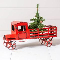 Vintage Rusty Red Metal Truck