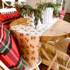 Vintage Santa Reversible Table Runner
