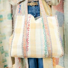 Vintage Stitch Kantha Everyday Tote