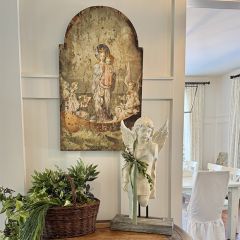 Vintage Style Mary and Angels Wall Art