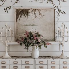 Vintage Style Swan Wall Art