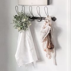 Vintage Style Wire Metal Coat Rack