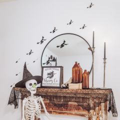 Vinyl Witch And Broom Wall Decal Bundle 