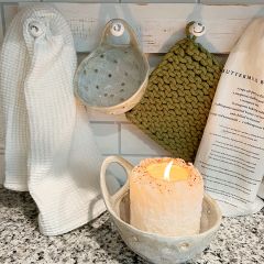 Waffle Weave Vanilla Dish Towel