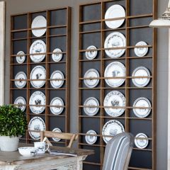 Wall Display With Chalkboard Backing