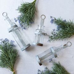 Wall Mount Bottle Bud Vase Set of 3