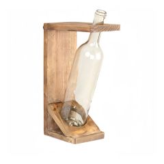 Wall Mount Wine Bottle Flower Holder