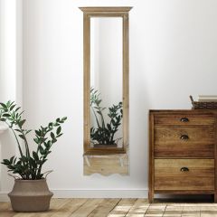 Wall Panel Mirror with Display Shelf