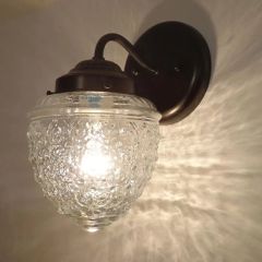 Wall Sconce Acorn Glass Light Fixture