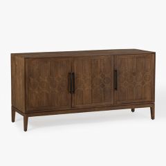 Walnut Finish 3 Door Buffet Cabinet | FREE SHIPPING