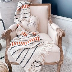 Warm Blessings Fringed Throw Blanket