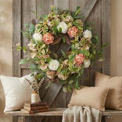 Warm Welcome Faux Floral Wreath