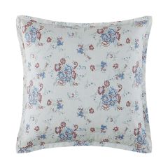 Washed Denim Florals Euro Sham