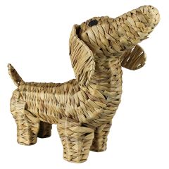 Water Hyacinth Standing Dog Figure