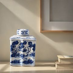 Water Landscape Vintage Reproduction Ginger Jar