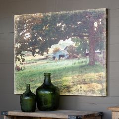 Watercolor Barn Canvas Print