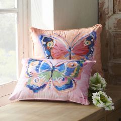 Watercolor Butterfly Pillow Set of 2