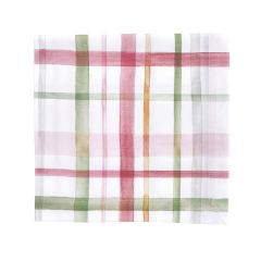 Watercolor Plaid Farmhouse Napkin