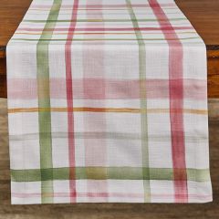 Watercolor Plaid Farmhouse Table Runner