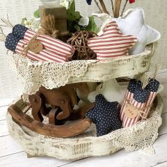 Wavy Two Tier Oval Display Tray