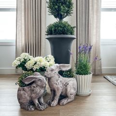 Weathered Bunny Planter