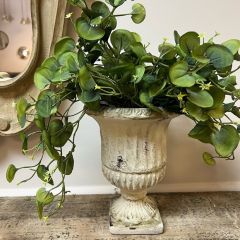 Weathered Cement Urn Planter