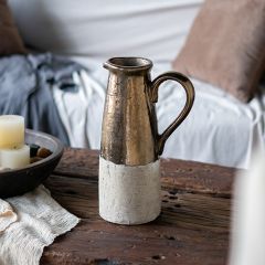 Weathered Ceramic Pitcher Vase