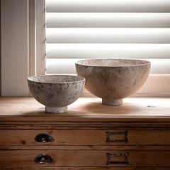 Weathered Decorative Metal Bowl Set of 2