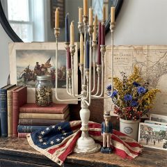 Weathered Iron 13 Taper Candelabra