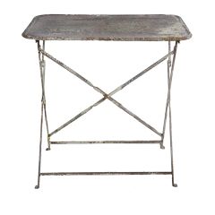 Weathered Iron Foldable Table