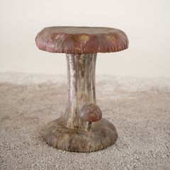 Weathered Metal Toad Stool