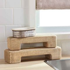Weathered Reclaimed Wood Farmhouse Riser One of Each