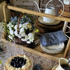 Weathered Rectangle Wood Tray
