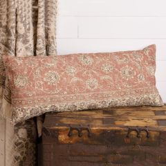Weathered Rug Pattern Slub Lumbar Pillow