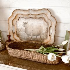 Weathered Sheep Serving Tray